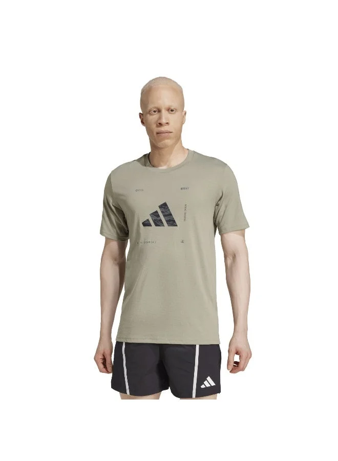 Adidas adidas climacool training camo logo men graphic t-shirt